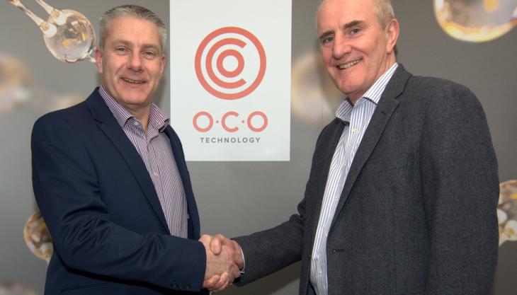 L-R: Steve Greig welcoming Martin Crow to the team Steve Greig and Martin Crow
