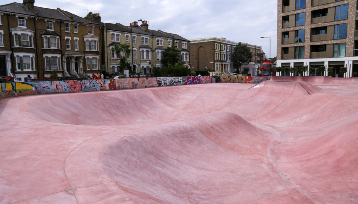 The newly refurbished Stockwell Skatepark Stockwell Skatepark