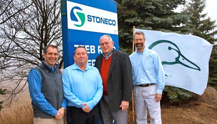 Stoneco donate quarry to Ducks Unlimited Stoneco donate quarry