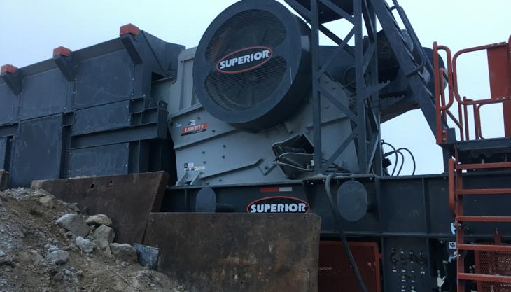 Superior Liberty primary jaw crusher