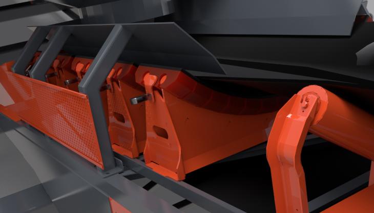 Superior's conveyor impact cradle Conveyor impact cradle