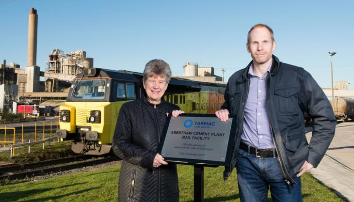 Tarmac open rail facility at Aberthaw Aberthaw rail facility
