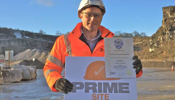 Andy Caile, manager of Tarmac's Dene Quarry Andy Caile