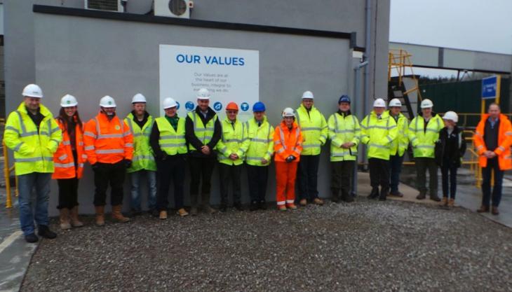 CIWM members at Tarmac's Aberthaw plant CIWM members at Aberthaw