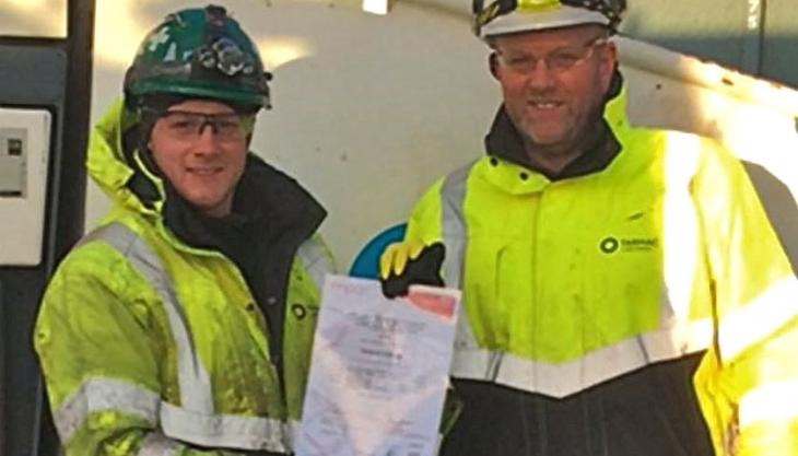 Richard Denman Jr receives NVQ diploma