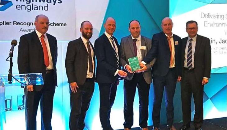 Tarmac are celebrating two wins in Highways England’s Supplier Recognition Scheme awards Tarmac win Highways England award