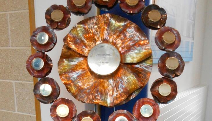 Tarmac remember workers who served at the Somme Metal poppy