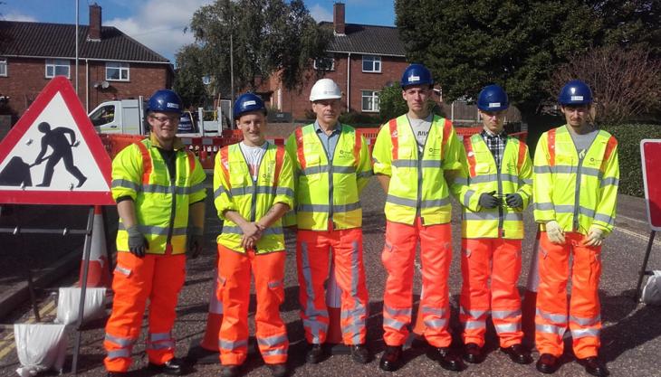 Tarmac apprentices in Norfolk Tarmac apprentices