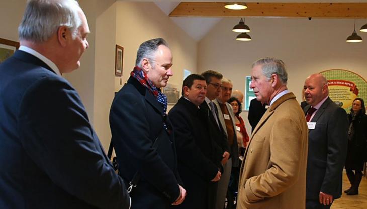 HRH the Prince of Wales at the Mountsorrel and Rothley Heritage Centre HRH the Prince of Wales