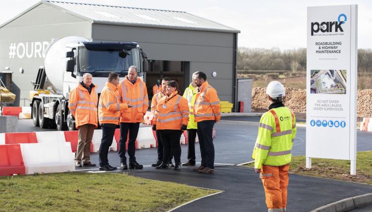 HRH The Duke of Cambridge at last year's official opening of the National Skills and Safety Park NSSP opening