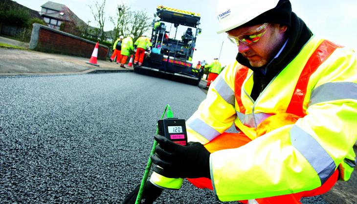 Tarmac are calling for new thinking and greater use of warm mix asphalt in road construction Tarmac warm mix asphalt