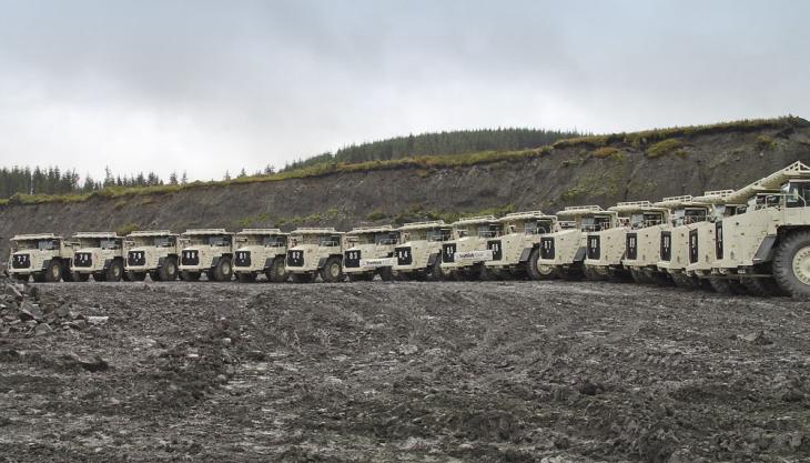 Delivery of final two Terex TR100 rigid dumptrucks concludes 20-machine order for coal company Terex TR100 dumptrucks
