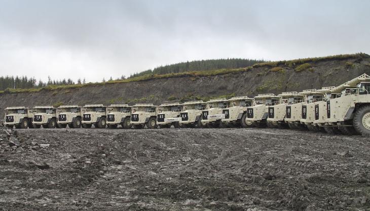 Terex TR100 dumptrucks