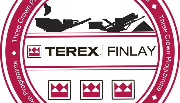 Terex Finlay 3 Crown logo Terex Finlay 3 Crown logo