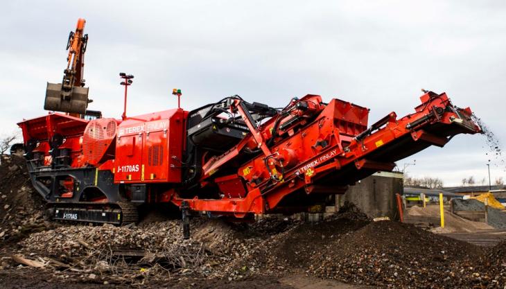 Terex Finlay J-1170AS mobile jaw crusher