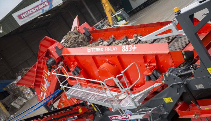 Terex Finlay 883+ screener Terex Finlay 883+ screener