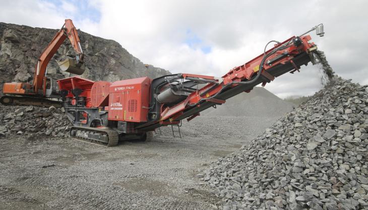 Terex Finlay J-1170 primary mobile jaw crusher