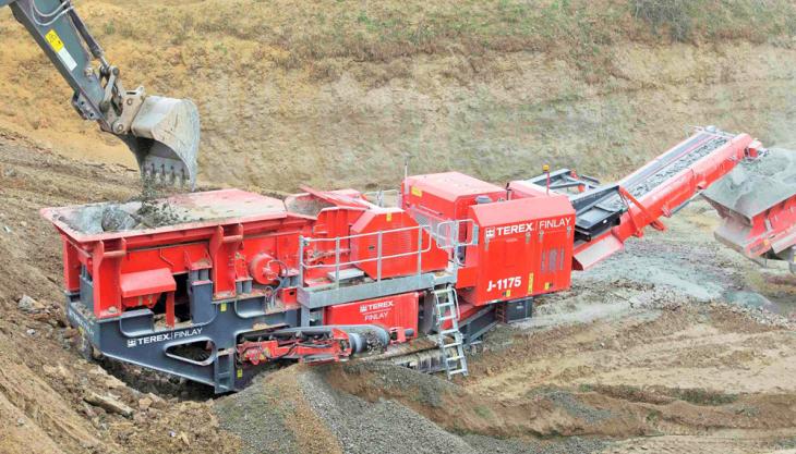 Earthline extend Terex Finlay J-1175 fleet Terex Finlay J-1175 jaw crusher
