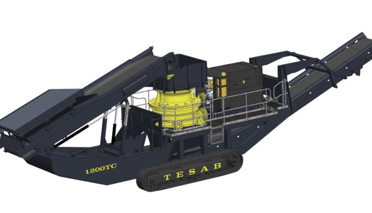 Tesab 1200TC mobile crusher