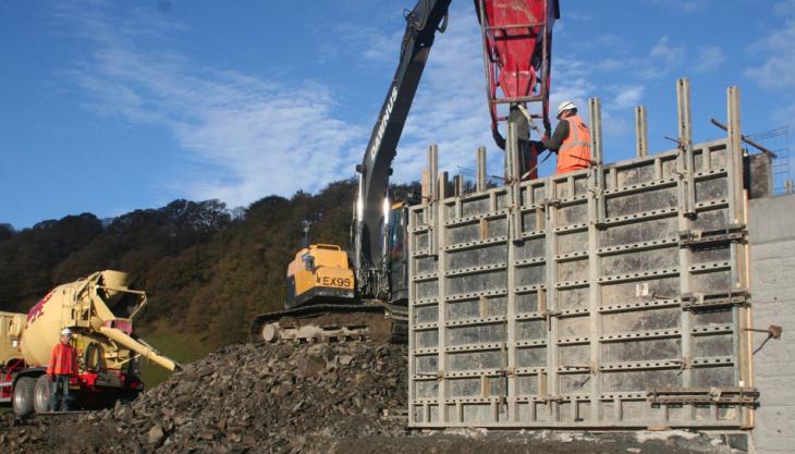 Tudor Griffiths building a concrete bridge Concrete bridge