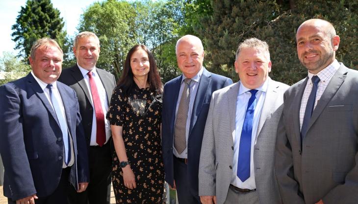 L-R: Jamie Jones, Stuart Lawrence, Carla Jackson, Tudor Griffiths, Dave Morris and Mark Evans TG new directors