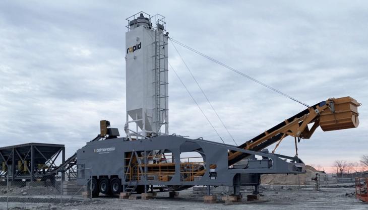 Thalle's adapted Rapidmix 400CW pugmill Rapidmix 400CW pugmill