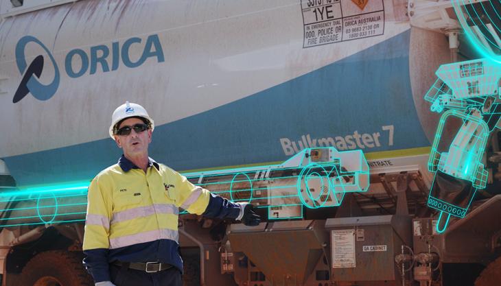 The advanced formulation of 4D emulsion blended with ammonium nitrate porous prills allows both pumped and augered loading methods for improved productivity of explosives delivery Orica