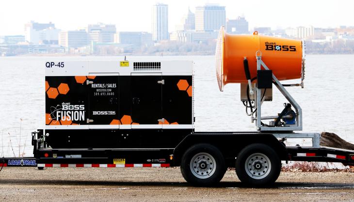 The new Tier IV Final Dust Boss DB-60 Fusion DB-60 Fusion dust-suppression unit