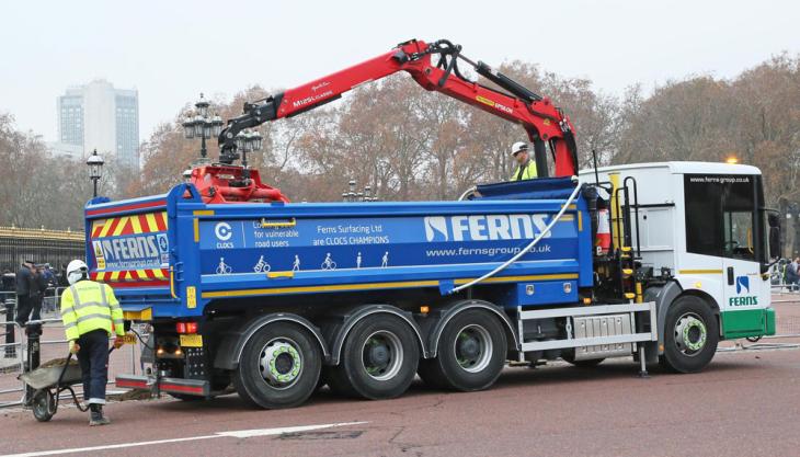 One of Ferns’ new Loadmaster-bodied Econic trucks Loadmaster-bodied Econic trucks