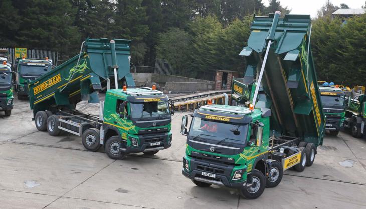 Volvo FMX trucks fitted with Multimaster bodies