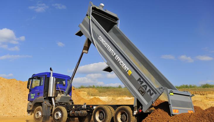 MAN’s warranty programme recognizes that Thompson bodies fitted with Edbro cylinders are an inherently reliable pairing Thompson truck body