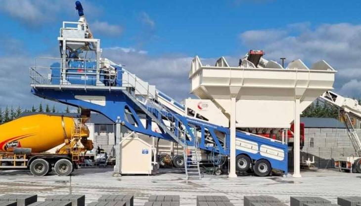 The TBS MB100 mobile batching plant from Total Batching Solutions TBS MB100 mobile batching plant
