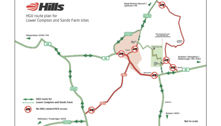 Hills' HGV traffic management plan Traffic-management plan