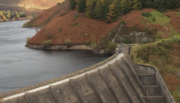 Tudor Griffiths Group supporting work on Clywedog Dam Clywedog Dam
