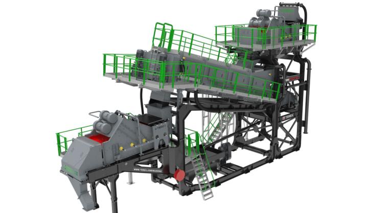 The new HydroScrub 200 – the latest addition to Terex Washing Systems' Greenline range HydroScrub 200
