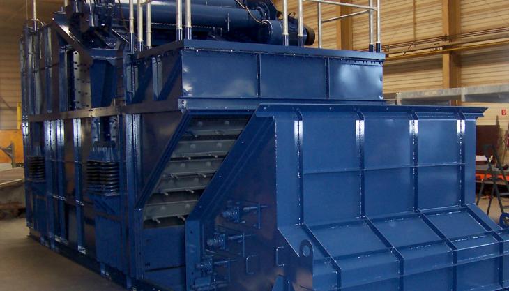 Upgraded Type HN screening machine from Siebtechnik Tema Type HN screening machine