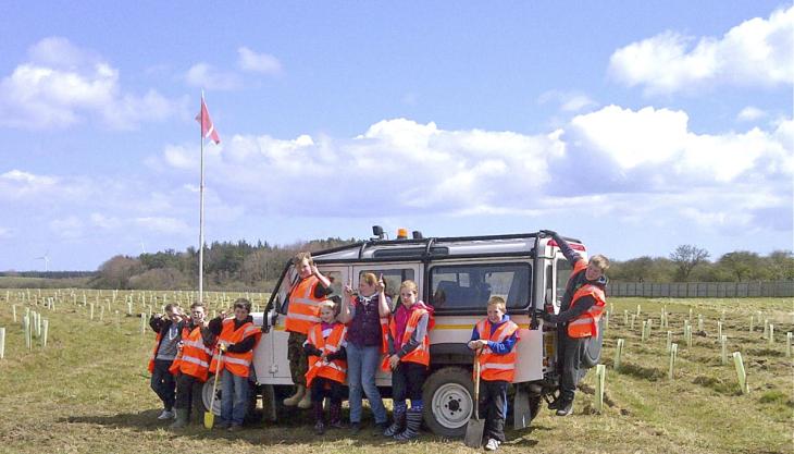 Tree planting at Potland Burn surface mine