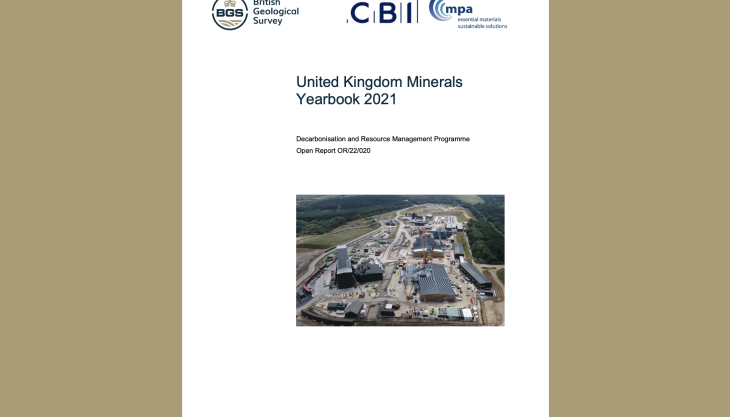 The UK Minerals Yearbook 2021 is now available to download online UK Minerals Yearbook 2021