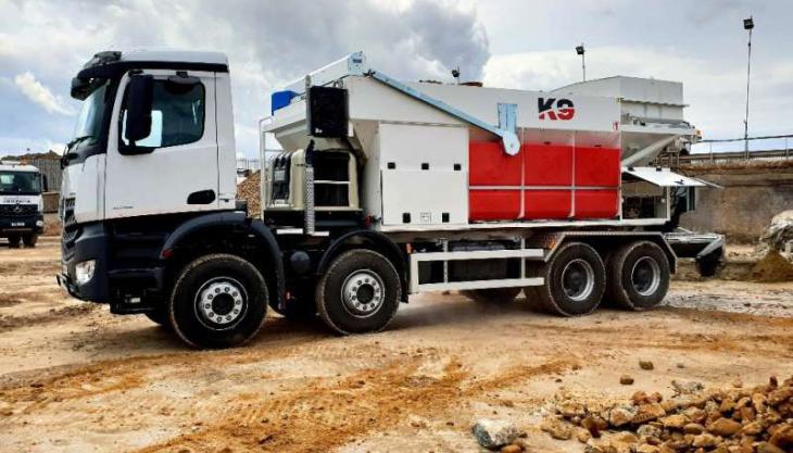 Utranazz K960 mobile concrete batching plant