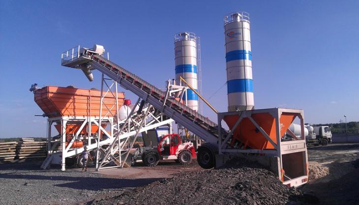 Rapid concrete batching plant