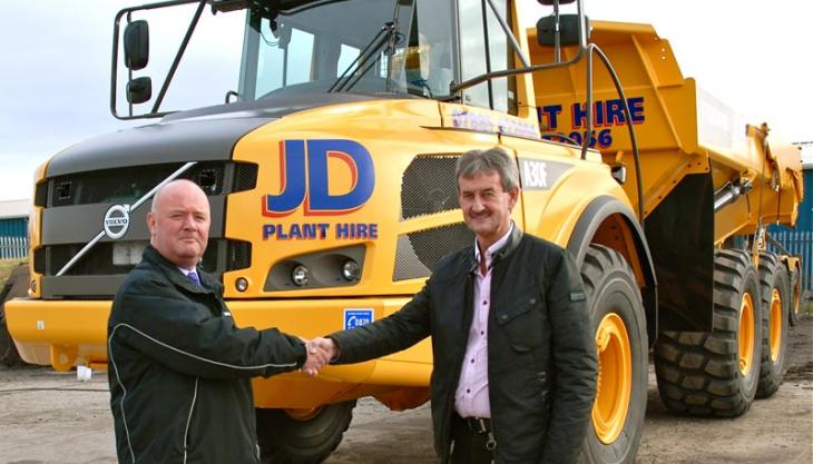 JD Plant Hire take delivery of a Volvo A30F dumptruck