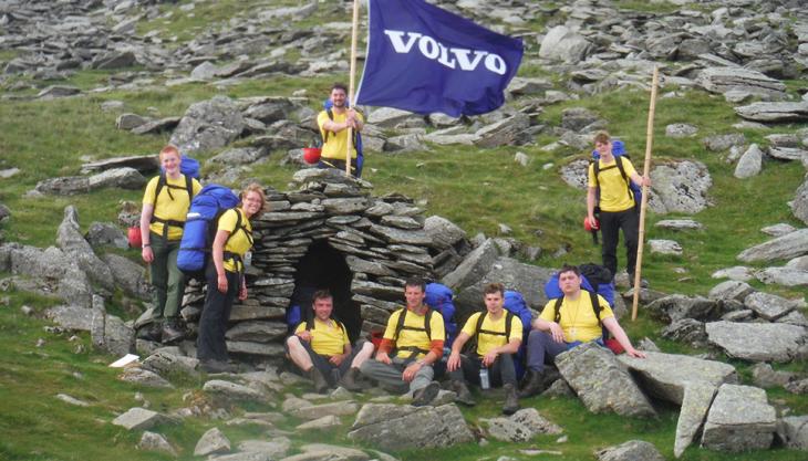 Volvo CE apprentices set off on learning journey Volvo apprentice engineers