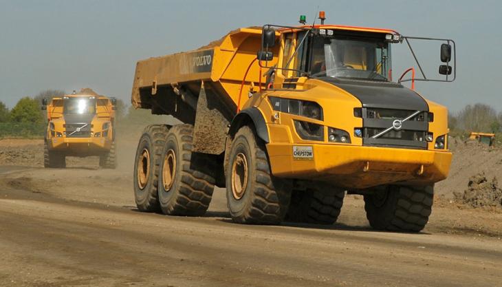 Chepstow Plant order 100 new Volvo machines Volvo dumptruck