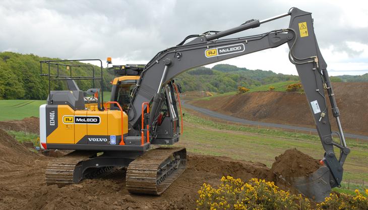 RJ McLeod add smaller Volvo excavators to fleet Volvo EC140E excavator