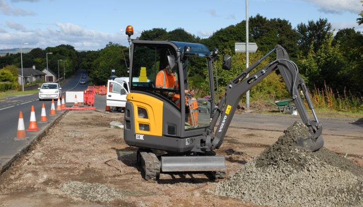 Volvo EC18C mini excavator