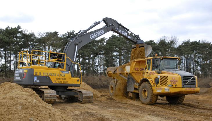 Volvo EC220D crawler excavator