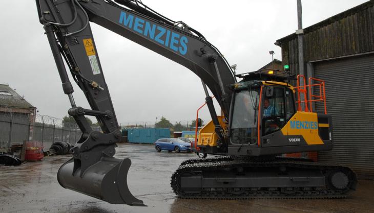 Volvo EC220E excavator for Thomas Menzies Volvo EC220E excavator