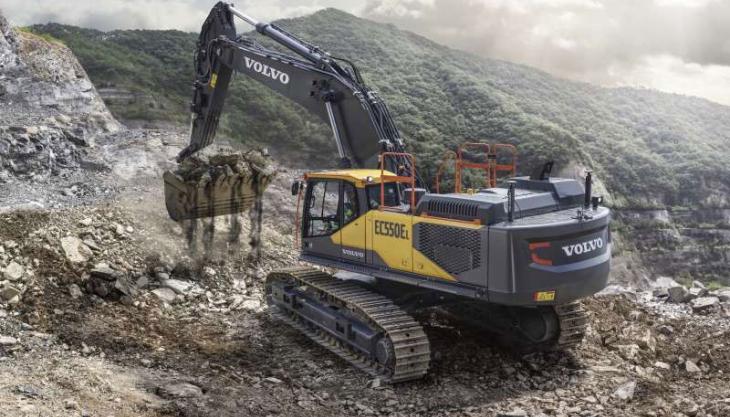 The all-new Volvo EC550E excavator Volvo EC550E excavator
