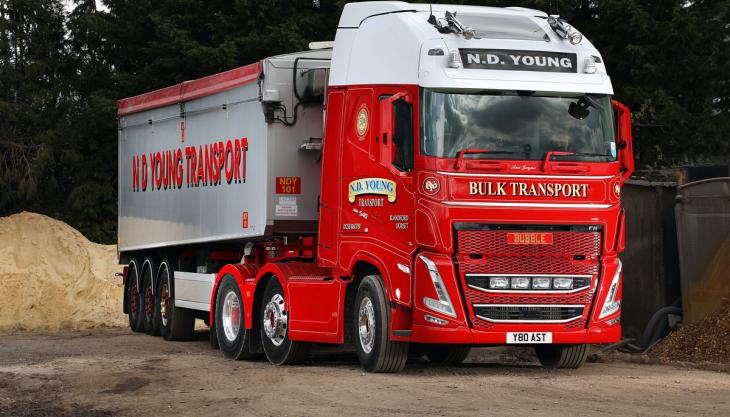 ND Young Transport have added a new Volvo FH 540 Globetrotter XL 6x2 tractor unit to its 11-strong fleet Volvo FH 540 Globetrotter