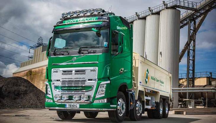 Volvo FH-500 truck in Midland Quarry Products livery Volvo FH-500 truck